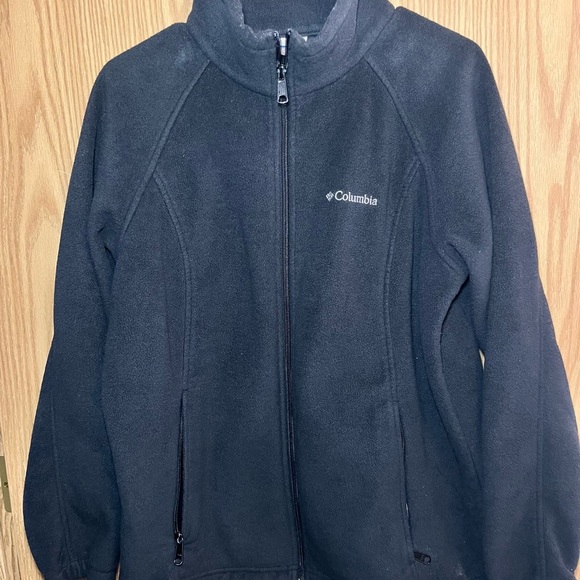 Columbia Sweaters - Columbia Charcoal Full-Zip Fleece Jacket